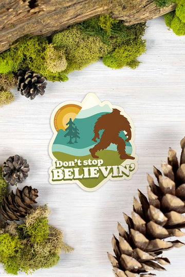 Believe In Bigfoot Vinyl Sticker