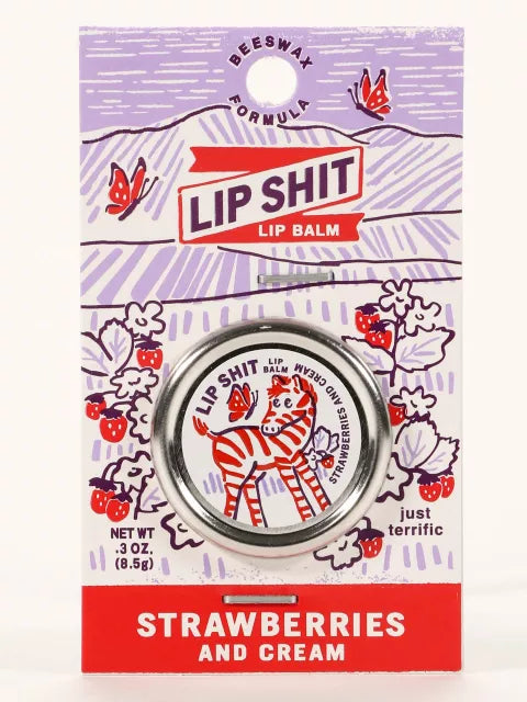 Lip Shit Lip Balm - Strawberries & Cream