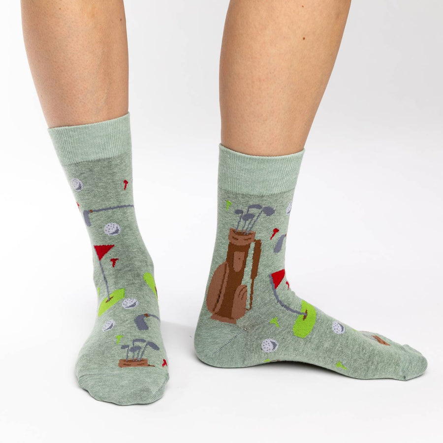 Women's Golf Greens Crew Socks