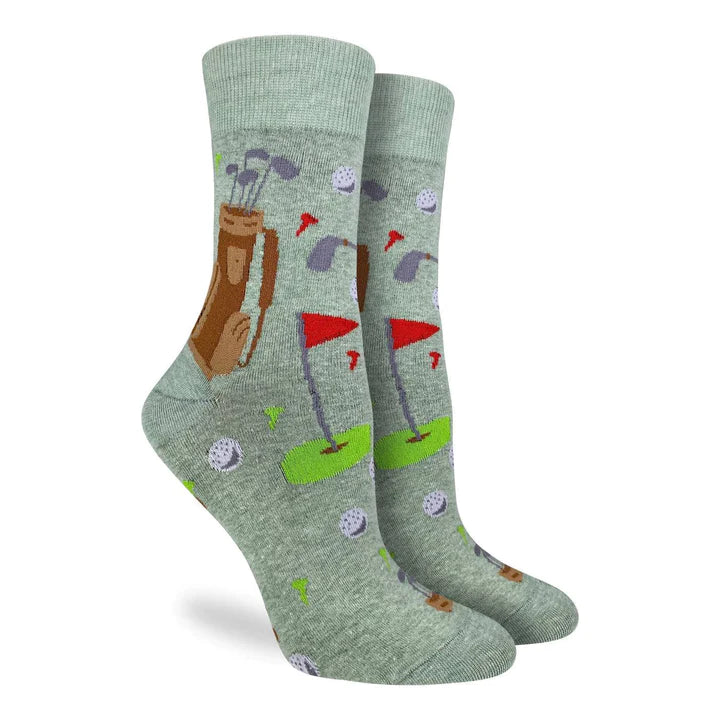 Women's Golf Greens Crew Socks