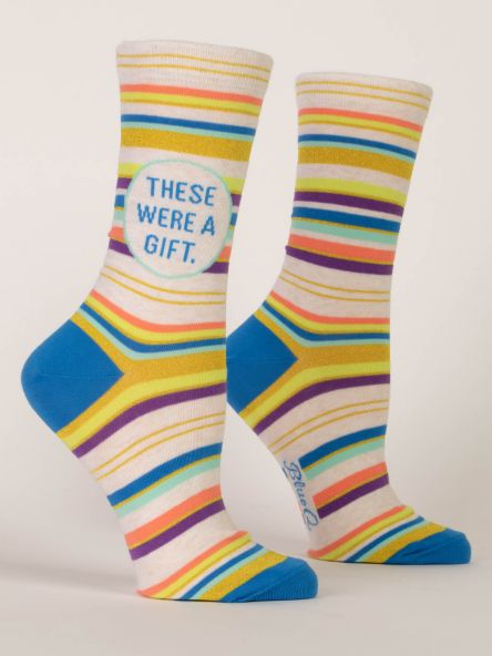 Women's These Were A Gift Crew Socks