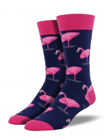 Men's Flamingo Crew Socks