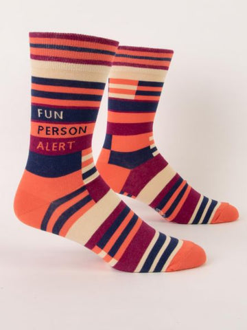 Men's Fun Person Alert Crew Socks