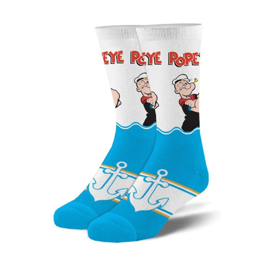 Men's Popeye The Sailor Man Crew Socks