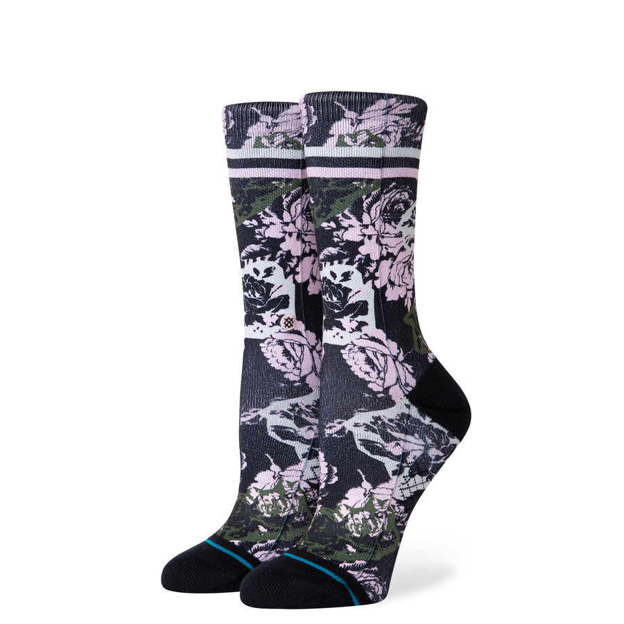 Women's La Vie En Rose Sock - Black S